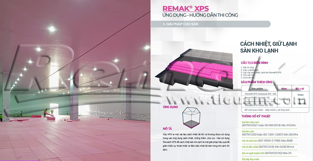 Remak® XPS – giải pháp cách nhiệt sàn kho lạnh tại Công ty BW Industrial Hải Phòng