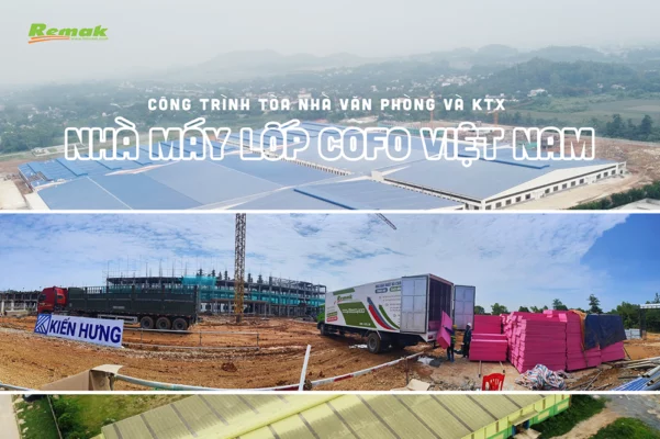 Xốp Remak® XPS – giải pháp cách âm, cách nhiệt trần và vách Nhà máy Lốp COFO Việt Nam