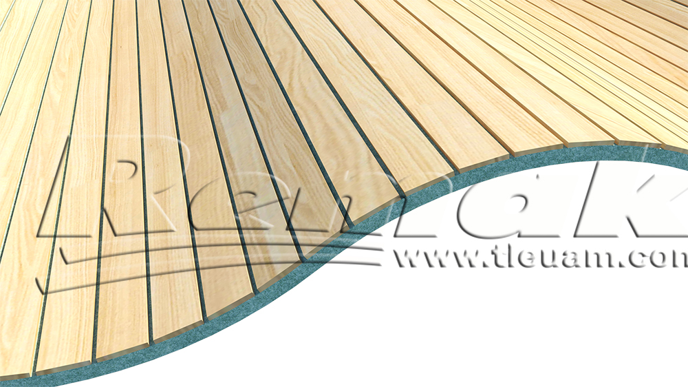 Gỗ tiêu âm uốn cong Remak® Acoustics Flexible Wood – giải pháp tiêu âm số 1 cho trần và vách